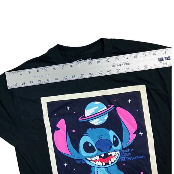 Disney T Shirt Adult M Black Lilo Stitch Alien Experiment 626 Parks Space World - Picture 5 of 7
